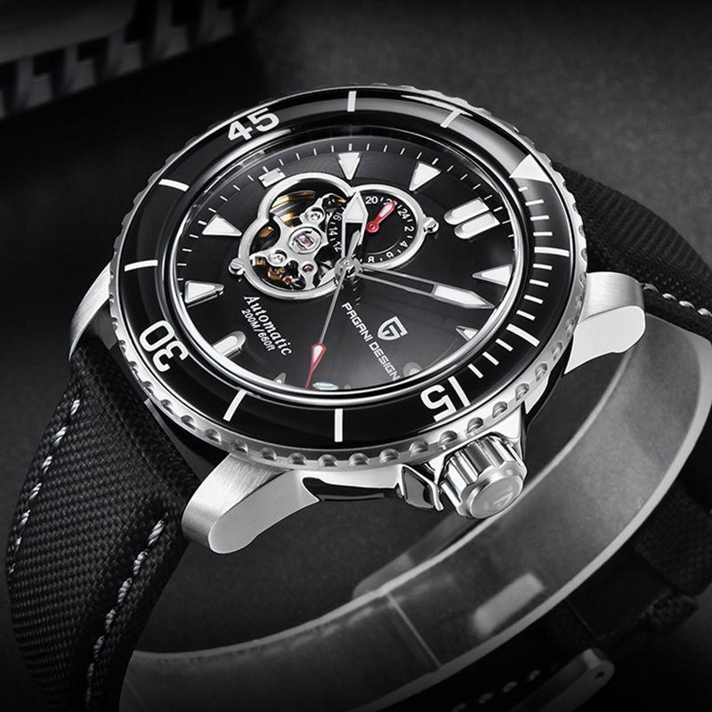 Pagani Design 2021 Orologio meccanico automatico da uomo nuovo Top Brand Vetro zaffiro 200m Orologio impermeabile Giappone NH39A Reloj hombre