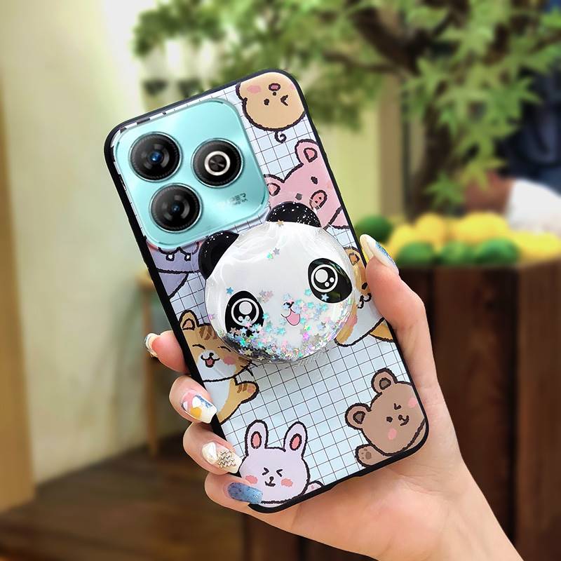 Ochrona Obiektywu Telefonu Brokatowe Etui na Telefon Dla ZTE Blade A75 4G/Z2359 Odporne na Zabrudzenia Silikonowe o Fakturze Skóry Prostota Trwałe