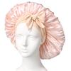 Extra Large Satin Bowknot Sleep Cap for Women's Hair Care