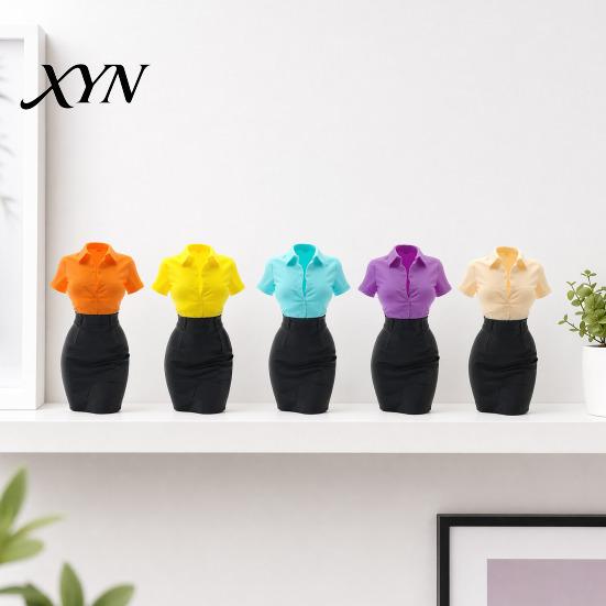 Stylish Office Organizer OL Woman Bust Pen Holder, 3D Printed Desk Organizer, Creative Flower Vase Decor for Home, Gift Women Artistic Container