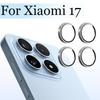 3D Vollabdeckung Kameraobjektivschutz für Xiaomi 17 Gehärtetes Glas mit Metallring Kratzfest 9H
