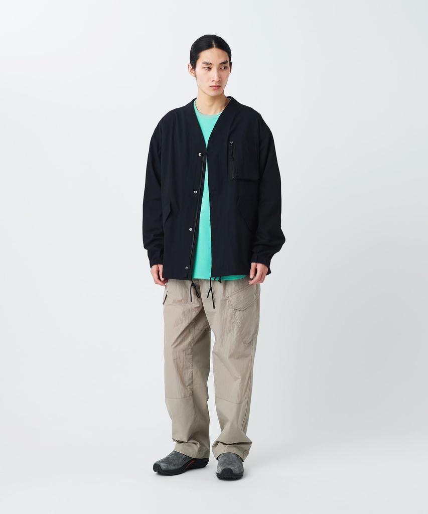 TAKIBI Herringbone Collarless Jacket Outerwear Jacket BLACK M [Snow Peak] JK-26SU007 Men's Women's