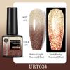 Bouncing Warm Glitter Powder Broken Diamond Glue, Bright And Explosive Glitter Phototherapy Glue Removable Color-Changing Nail Polish Glue Set