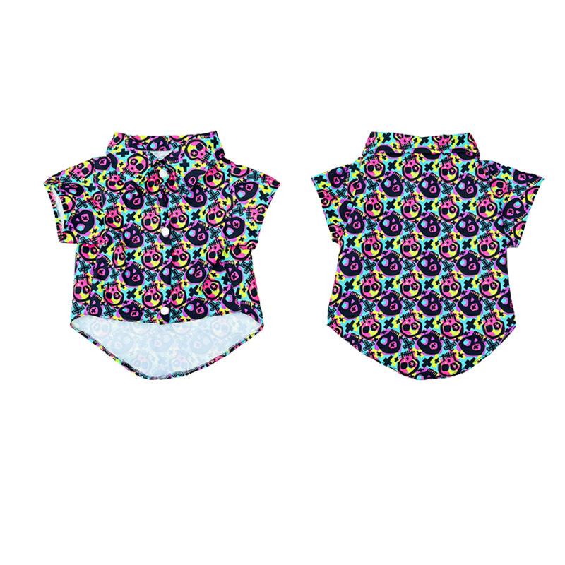 

Костюм для питомца на Хэллоуин, костюм с принтом тыквы и черепа для маленьких и больших кошек/собак, милая забавная рубашка, забавный костюм на Хэллоуин L