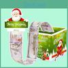 Santa Green Gradient Claus Pattern Paper Box Christmas Decoration Props For Gift