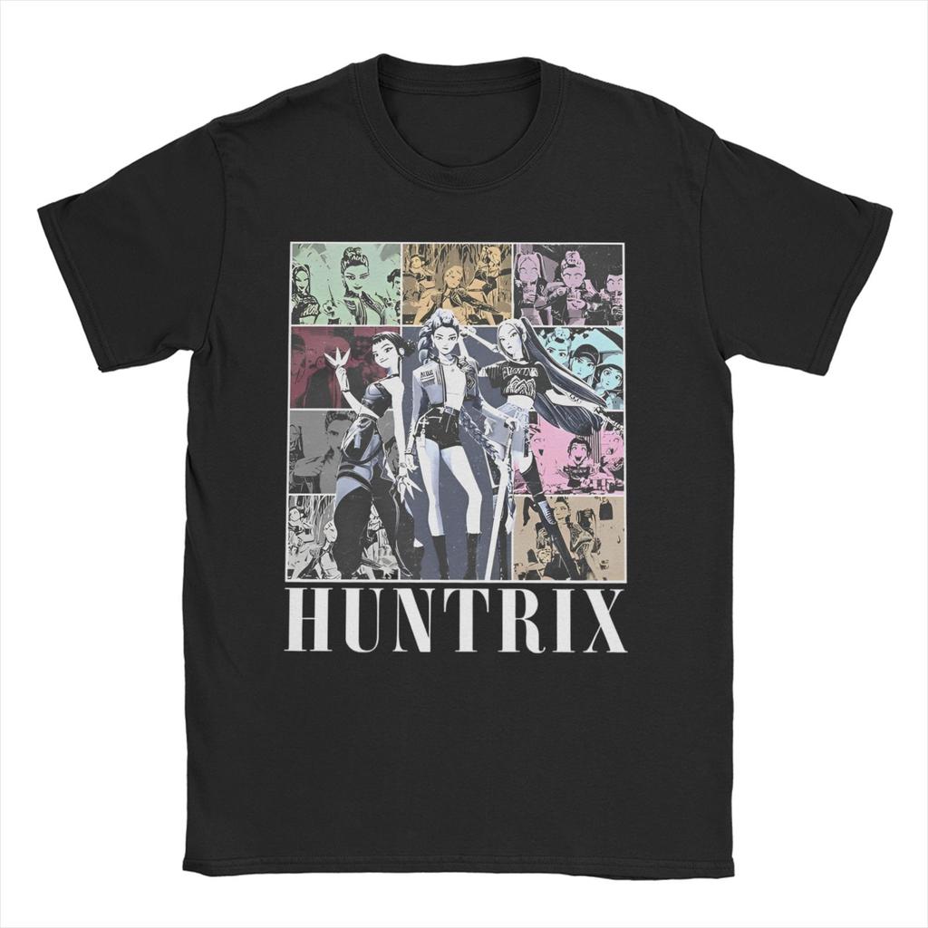Kpop Demon Hunters Zoey Huntrix TShirts for Men Women Vintage Cotton Tees Crew Neck Short Sleeve T Shirts Gift Idea Tops