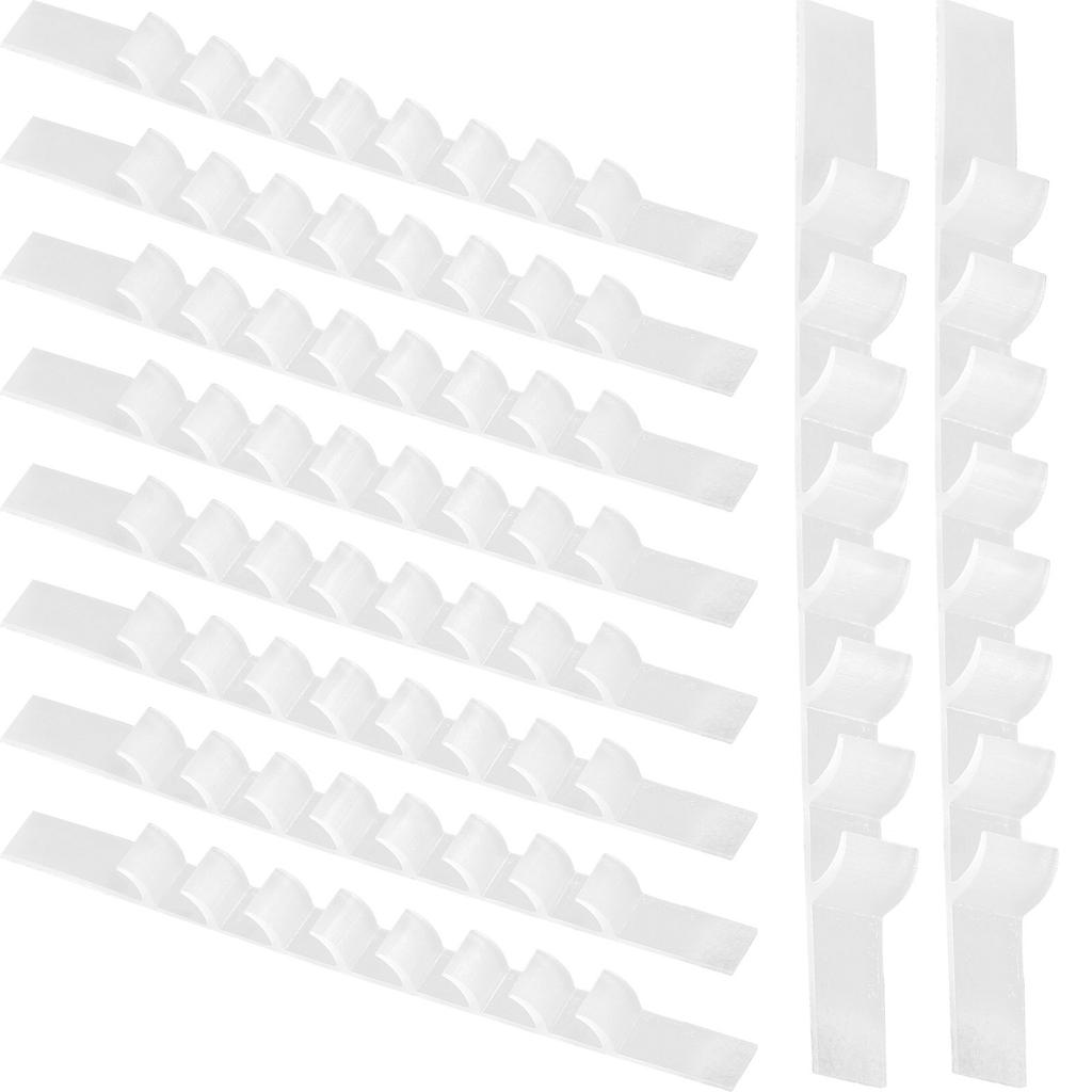 50 stuks Siliconen Kapstokstrips Antislip Kapstokgrepen voor Gladde Hout Plastic Kledinghangers Plakkerige Antislip Kledinggrip