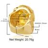 European and American New Hip-hop Retro Portrait Ring with Copper Inlaid Zircon, Niche Design, Exaggerated and Trendy Men's Ring