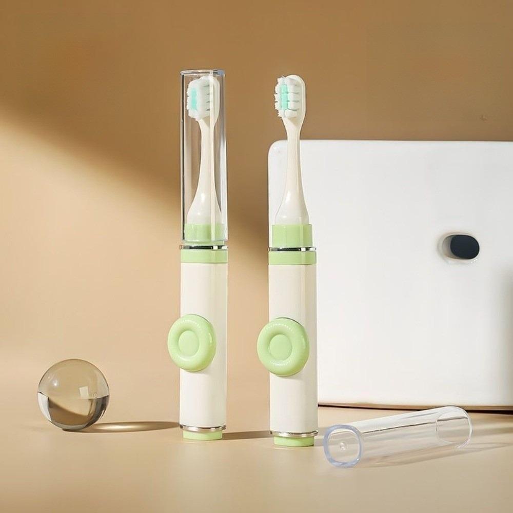 

Plastic Travel Toothbrush Oral Cleaning Dental Brush Portable Soft Bristle Toothbrush for Kids зелений