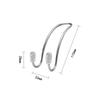 2pcs Car Back Seat Hook Bling Rhinestones Crystal Handbag Hanger Holder Accessories Auto SUV Coat Hanger Car Styling Universal