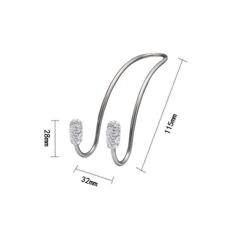 2pcs Car Back Seat Hook Bling Rhinestones Crystal Handbag Hanger Holder Accessories Auto SUV Coat Hanger Car Styling Universal