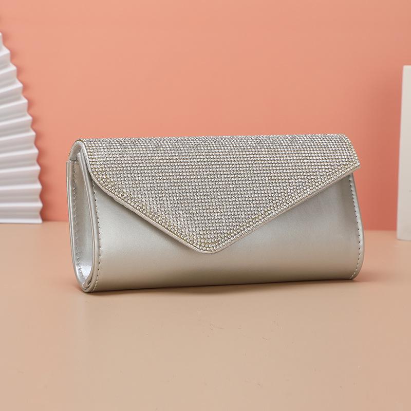 European-American Rhinestone Evening Clutch: Women's Luxurious Single Shoulder Bag