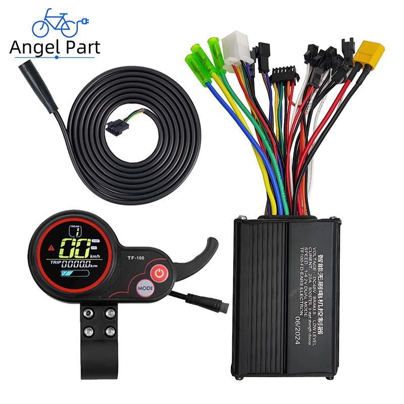 48V 20A 500W Brushless Motor Sine Wave Universal Controller TF-100 TF100 LCD Display Throttle Kit for kugoo M4 Electric Scooter 48V 20A M4-TF100
