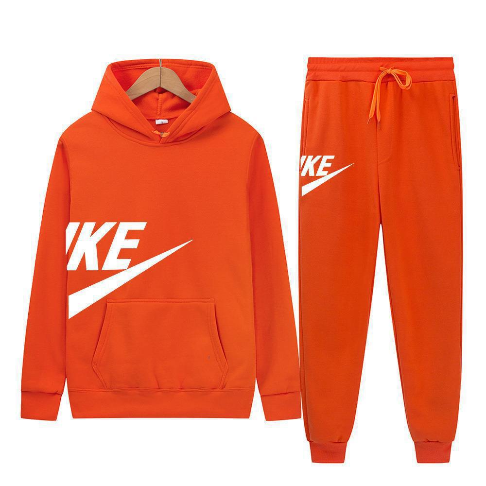 Herren Mode Hoodie Set: Herbst-Winter-Print, Lässiges Fitness-Sweatshirt im europäischen amerikanischen Stil