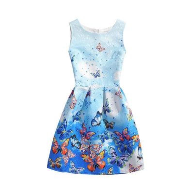 2021 Verano Moda Elegante Vestido de Niña Mariposa Estampado Floral  Adolescentes Vestidos para Niñas Diseñador Fiesta Formal Niños Vestido  Chicas Ropa Casual comprar a buen precio — entrega gratuita, reseñas reales  con