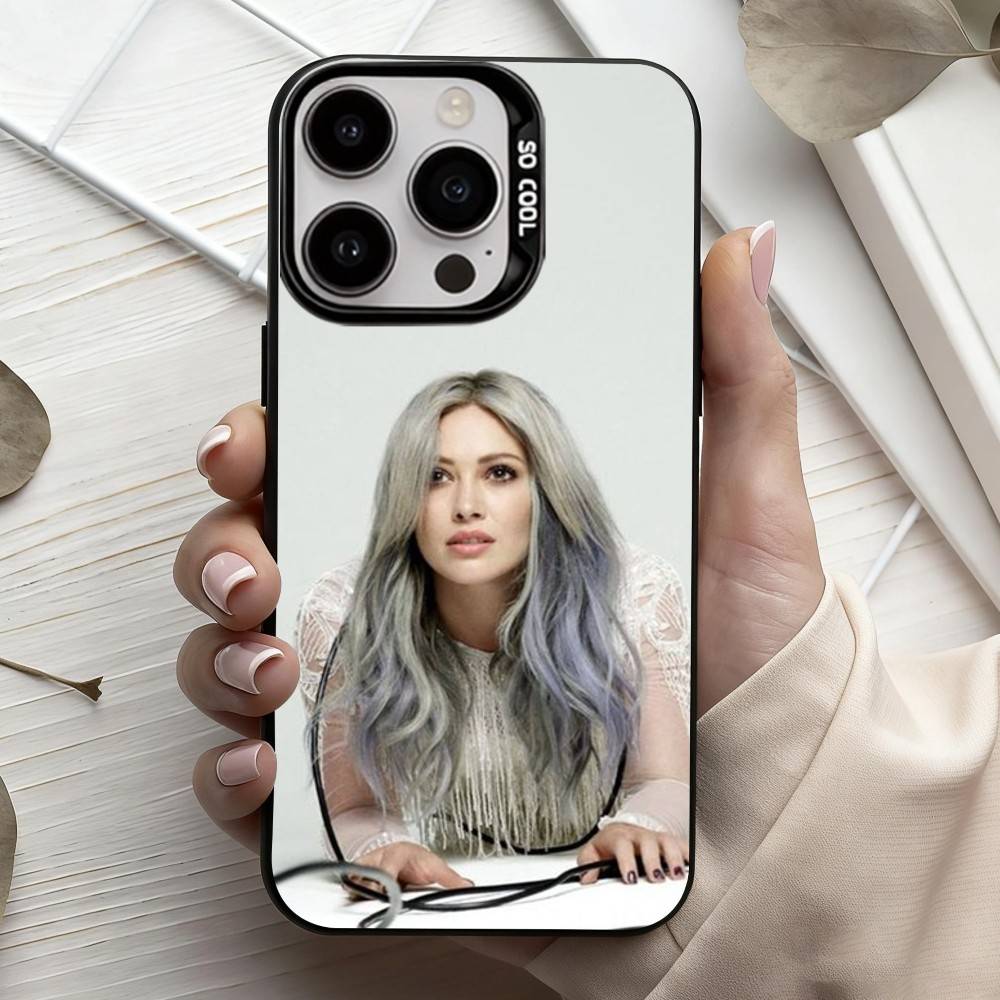 B-Breathe Out H-Hilary Ann D-Duff  Phone Case For iPhone17,16,15,14,13,12,11 Plus,Pro Max Black Candy silver phone case