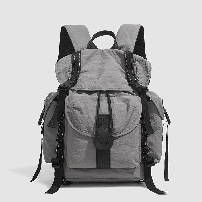 Backpack New Ins Simple Nylon Lightweight Backpack Travel Mountaineering Bag Student Computer Bag Male