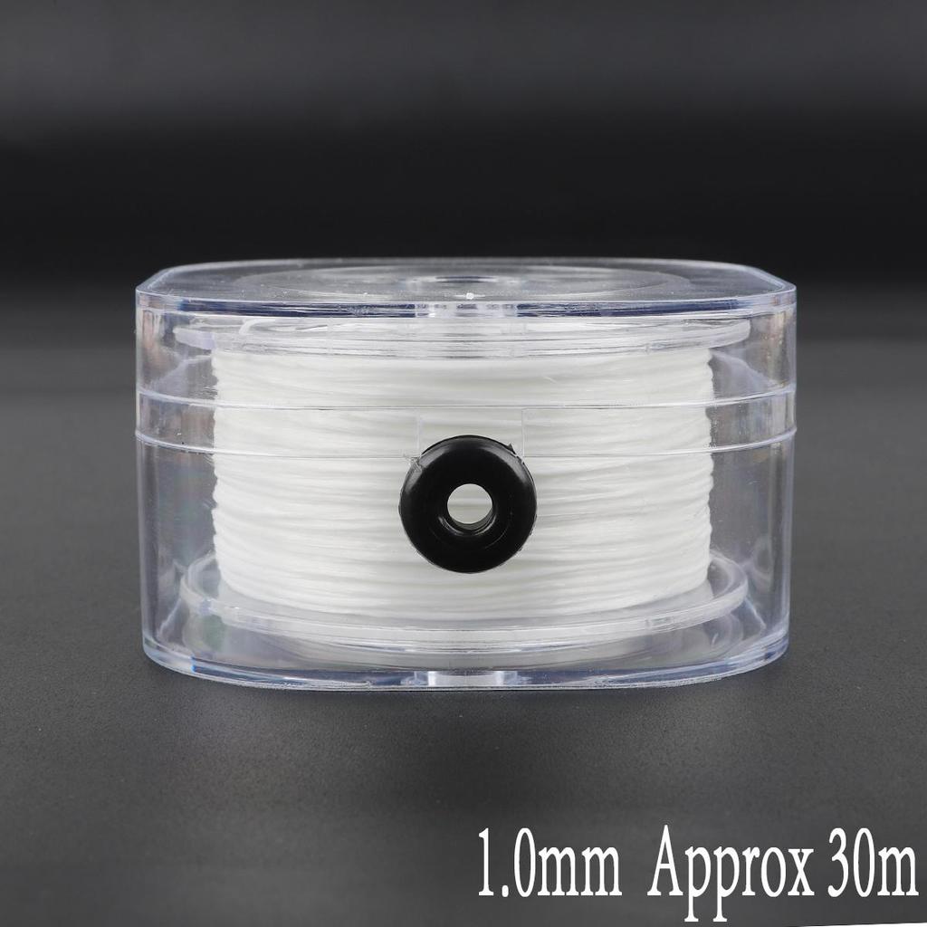 30-200M Crystal Beading Stretch Elastic Thread Cord with Box 0.2/0.6/0.8/1mm Transparent Clear Wire/String