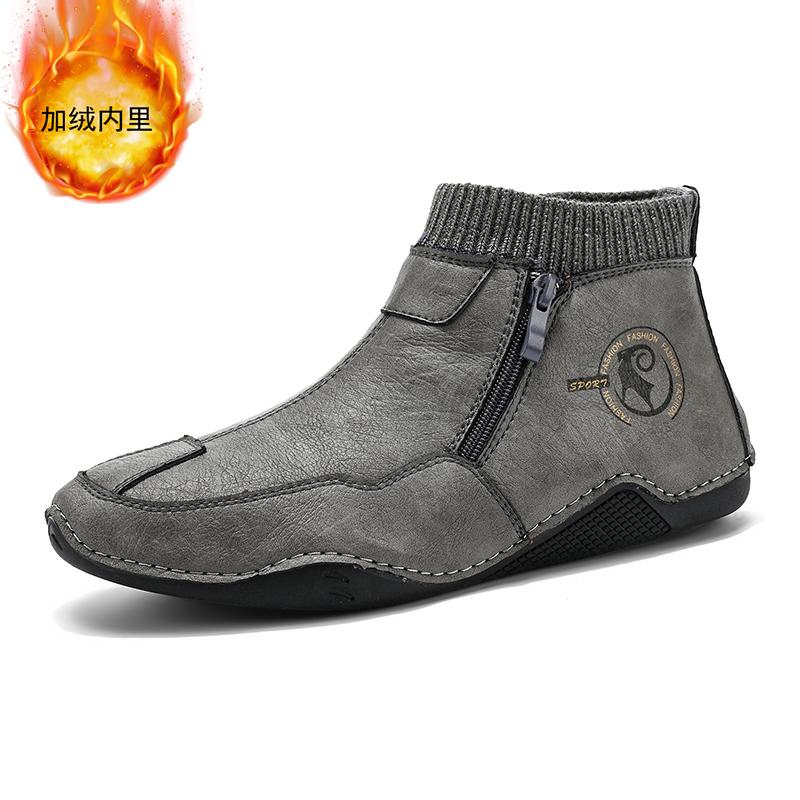 

Зимние Новые Снежные Ботинки Мужские Плюшевые Снежные Ботинки Сохраняют Тепло Легкие Дышащие Западные Ботинки для Мужчин Мягкие Уличные Дизайнерские Кроссовки 45