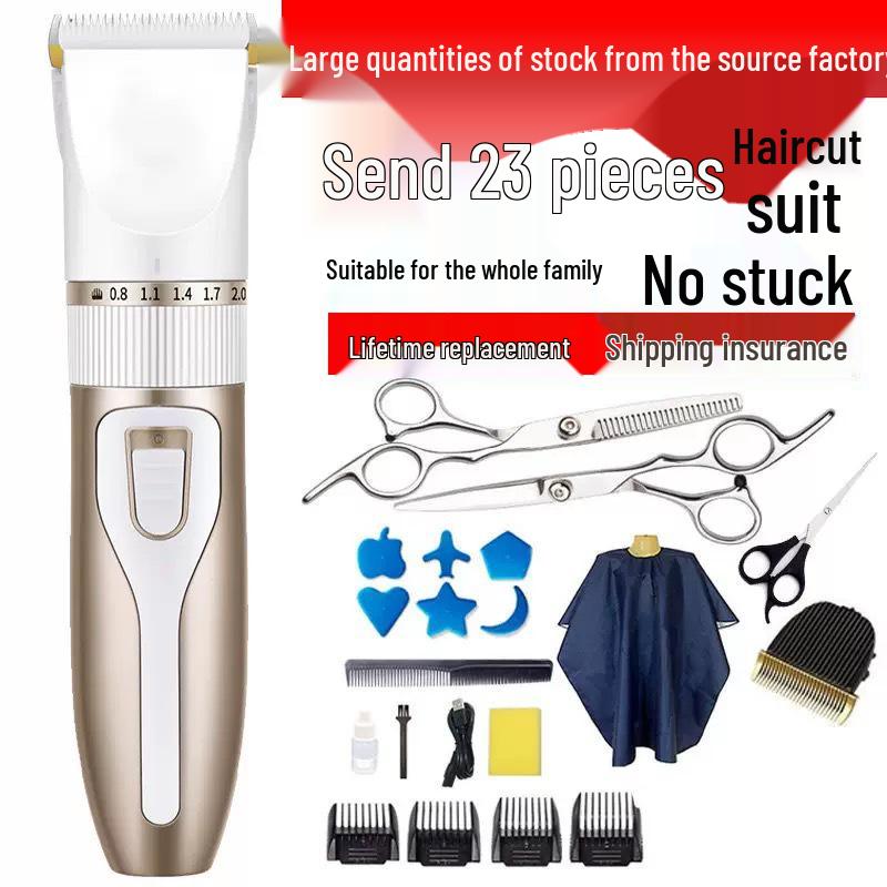 Rechargeable Silent Hair Clippers: Electric Clippers for Babies, Adults & Children