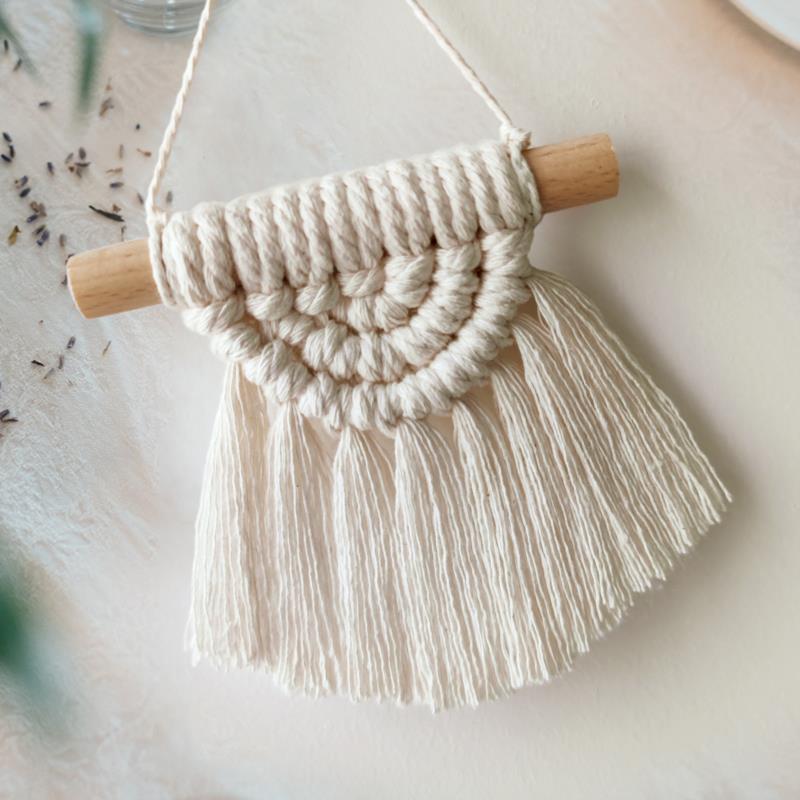 

1 шт. Богемский тканый вручную макраме гобелен с кисточками для дома, спальни, гостиной, подвесное украшение, аксессуары для фермерского дома