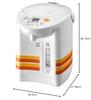 Tiger Vacuum Flask (TIGER) VE Electric Kettle, 2.15L, Web-Exclusive, 100th Anniversary Model, Reprint, Retro Orange Stripe Pattern, PIL-T220WO