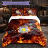 Set Biancheria da Letto Aston Villa Football 3 Pezzi Morbido Set Copripiumino con Federe Set Decorazione Camera da Letto per la Casa