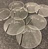 30/50/100PCS Acrylic Circle Cocktail Glass Charm Round Drink Tag Blank Marker Wine Glass Charm Wedding Birthday Party Decoration