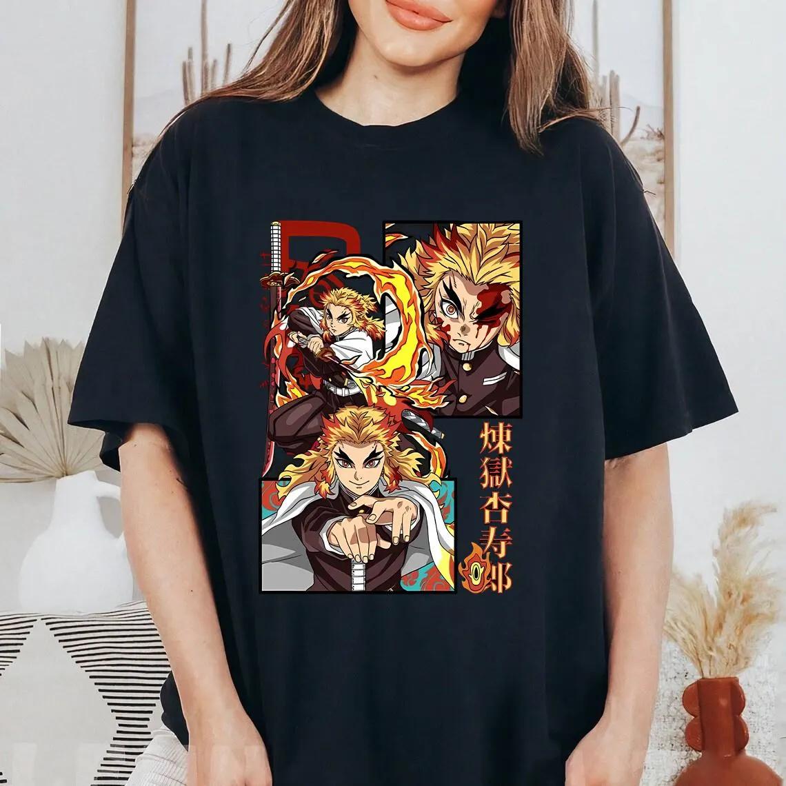 Rengoku Anime Shirt Demon Slayer Anime Shirt Slayer Anime Shirt Anime Graphic Sweatshirt Anime Gift Unisex Shirt S