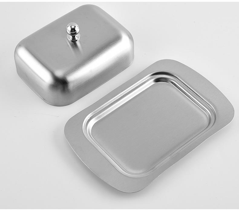 European Style Stainless Steel Butter and Cheese Box for Western Cuisine