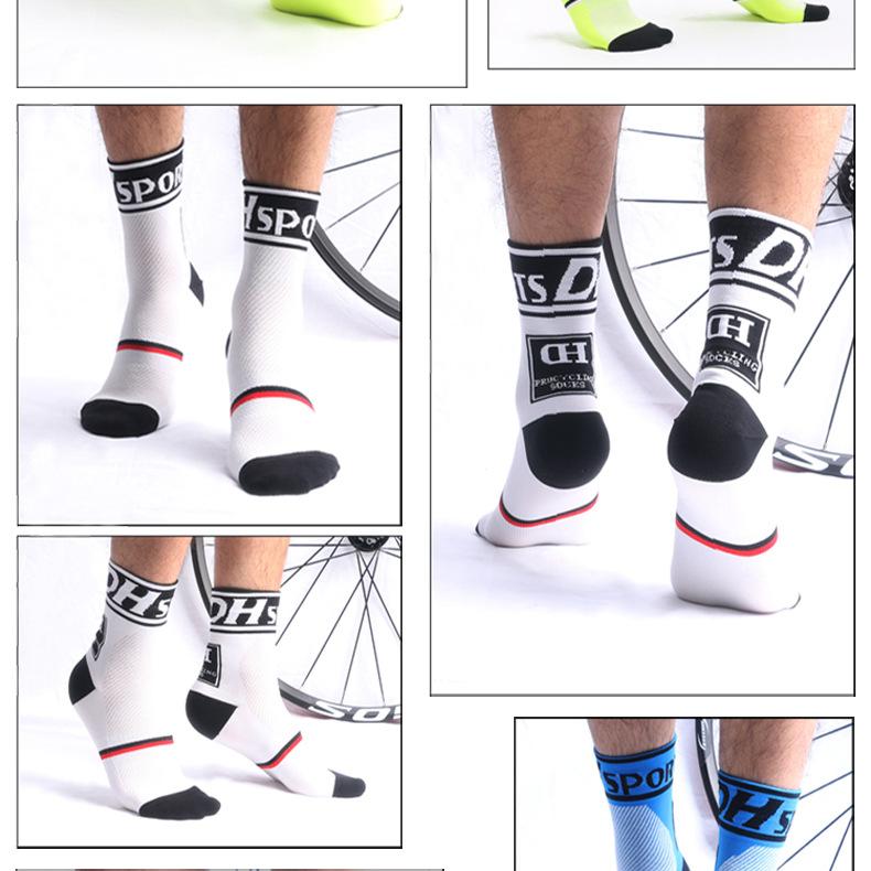 Professional Cycling Socks Flash Design Men Bike Socks Breathable Women Running Racing Socks Road Socks