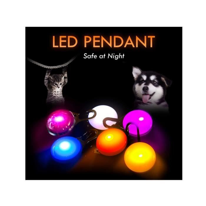 Pendentif LED - Non spécifié - Chien - 6PCS Lumières de Sécurité - Étanche - 3 Modes d'Éclairage