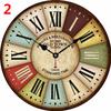 European Creative Wall Living Room Clock Silent Wooden Wall Clock Stylish Modern Quartz Wall Retro