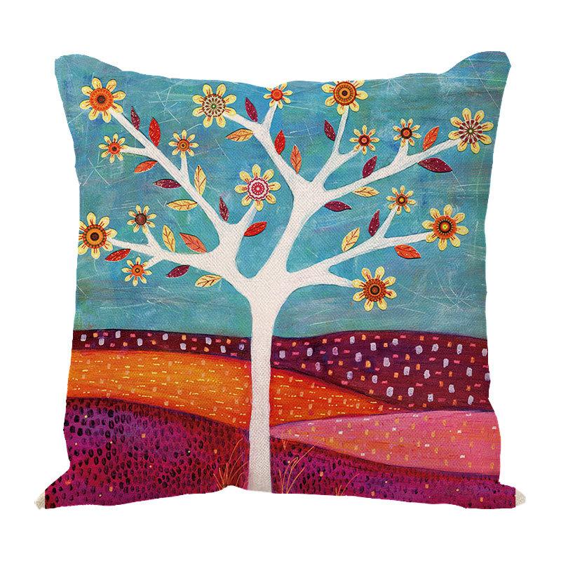 Money Tree Pillow Pillow Case Home Ornament Supplies Nordic Tree Flower Pillow Case Design Sofa Cushion Cushion Cover