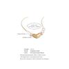 Yhpup Valentine's Day Gift Natural Pearl Heart Love Pendant Necklace for Women Stainless Steel Exquisite Arrivals Jewelry