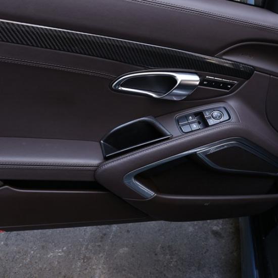 Door Armrest Organizer Storage Box For Porsche 718/911 2016-19