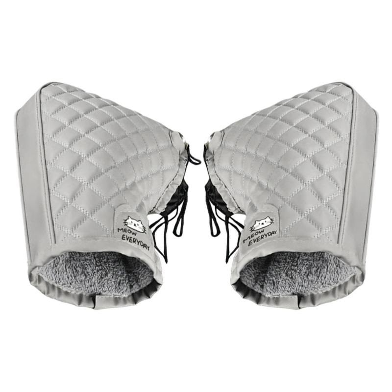 Universal Handlebar Gloves Mittens Suitable for Scooters Mopeds E Bikes Snow Riding Daily Commute and Fitness Use 2 Pack