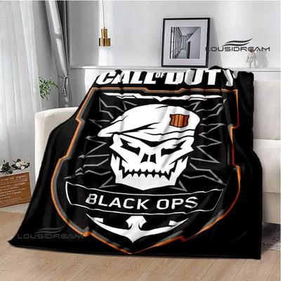 Herní kód, call of duty deka Teplá deka Flange Měkká a pohodlná deka Domácí cestovní deka podšívka do postele Dárek k narozeninám