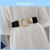 Versatile Women's Wide Waist Belt Ideal For Dresses Sweaters With Durable Metallic Buckle
