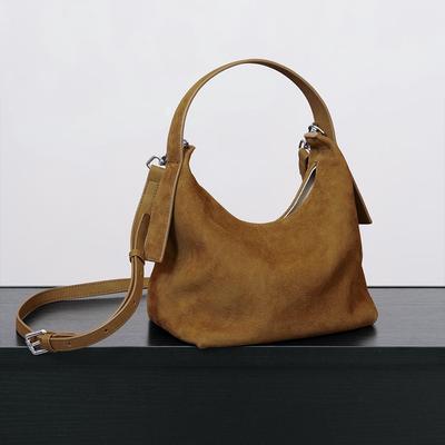 High-End Matt Äkta Läder Ko Läder Axelväska - Dam Lyx Crossbody Tote Handväska
