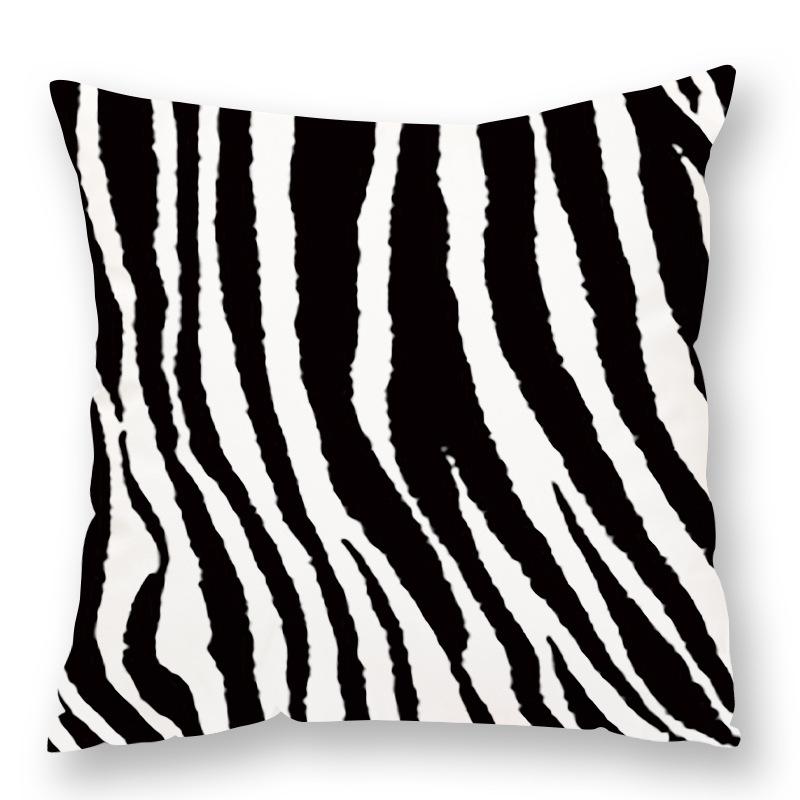 Fashionable Animal Spots Elements Cow Print Leopard Print Pillow Zebra Print Pillow Case Plush Sofa Car Waist