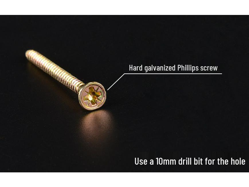 10 Airplane-Shaped Hollow Wall Plugs & Screws for Drywall Curtains