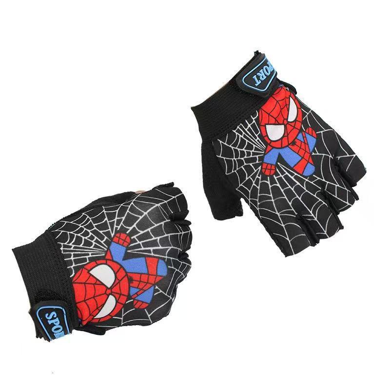 Kids' Non-Slip Breathable Half-Finger Cycling Gloves for Summer Outdoor Sports
