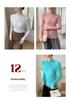 Women's Slim-Fit Cashmere Knit Top - Fashionable Half-High Neck, Casual Versatile Sweater