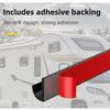 Self-Adhesive Backing RV Rain Gutter 1/5/6M Drip Rail Heavy Duty Roof Rain Diverter  Trailer
