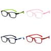 Childrens Silicone Glasses Frame With Blue Light Blocking For Elliptical Face Shape