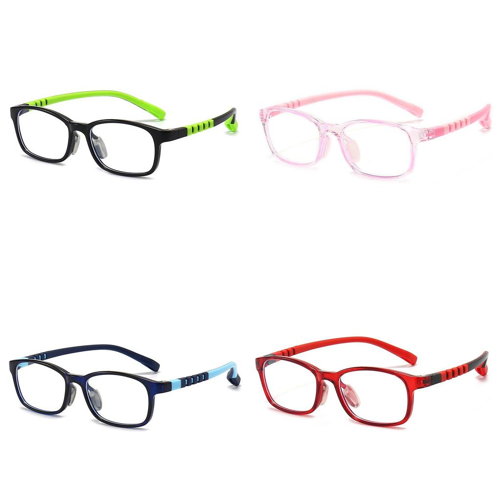 Childrens Silicone Glasses Frame With Blue Light Blocking For Elliptical Face Shape
