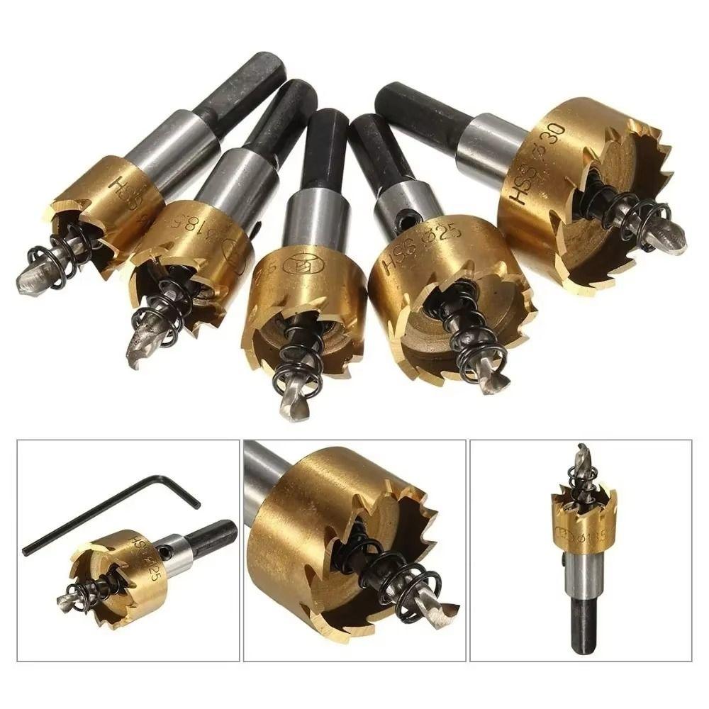 High Speed Steel Core Drill Bit Set Wear-resistant Hole Opener Cutter  Stainless Steel
