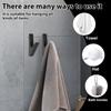 8 Pcs Wall Hooks Zinc Alloy Towel Hooks Bathroom Accessories Coat Hooks Towel Hook Multipurpose Robe Hooks for Key Hat Bag Home
