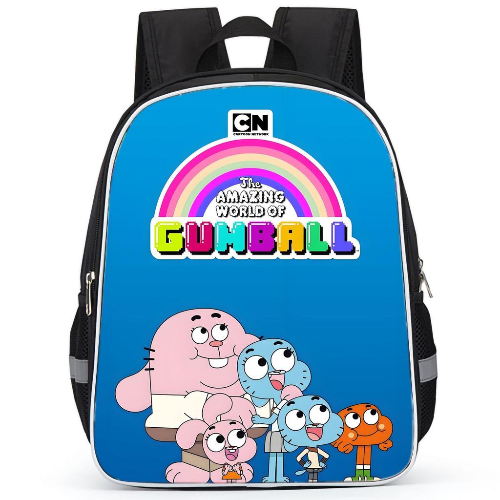 The Amazing World Of Gumball High Definition Printed Anti-Hunchback Wear-Resistant Schoolbag